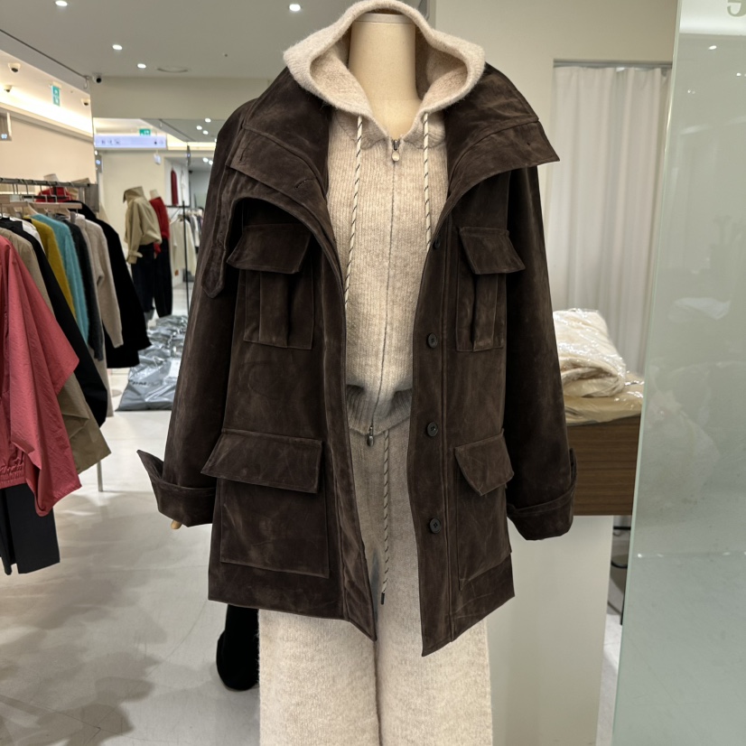 BES韓國直郵女士新品人氣推薦休閑熱賣真品時尚夾克BES SEOUL夾克圖色1棕色