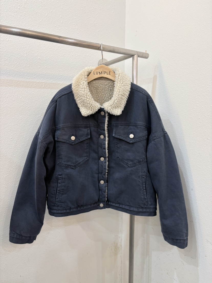 LUMIPLE東大門代購女裝新品人氣時尚熱賣真品休閑短款大衣LUMIPLE短款大衣圖色2