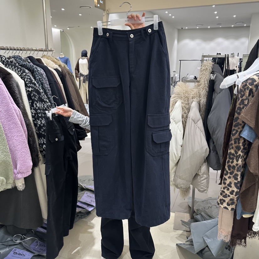 BENE東大門代購女裝新品熱賣時尚真品休閑休閑褲口袋多層SHOP BENE_Bene休閑褲圖色4藍色
