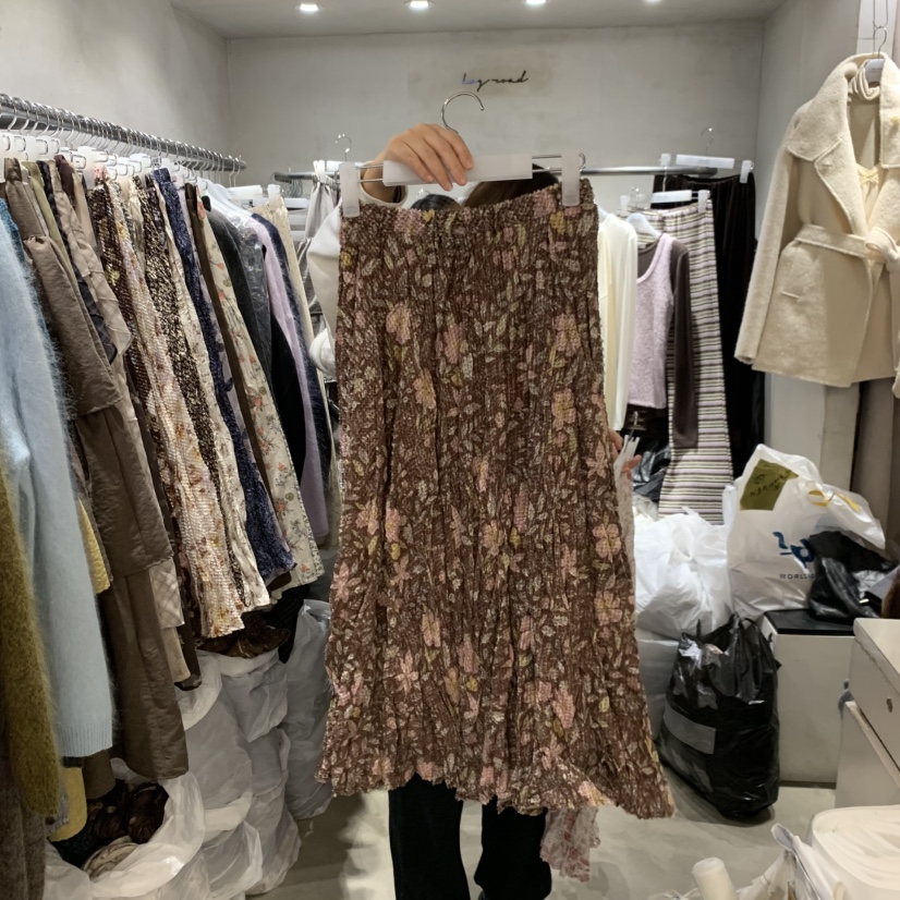 LOGROAD韓國直郵女士新品休閑真品推薦人氣時尚熱賣長裙LOG ROAD長裙