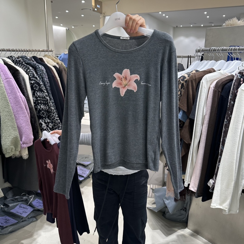BENE韓國直郵女裝新品推薦人氣時尚休閑真品熱賣長袖T恤SHOP BENE_Bene長袖T恤圖色4