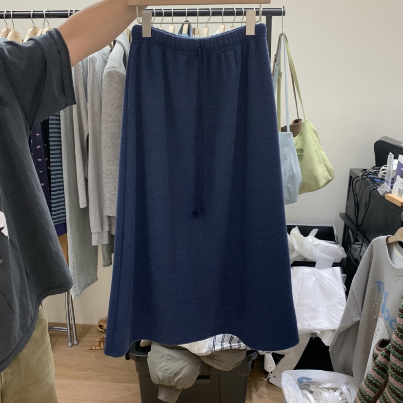 SPAGHETTI東大門代購女士新款休閑人氣真品時尚半身裙中短裙spaghetti半身裙/中短裙圖色3深藍色