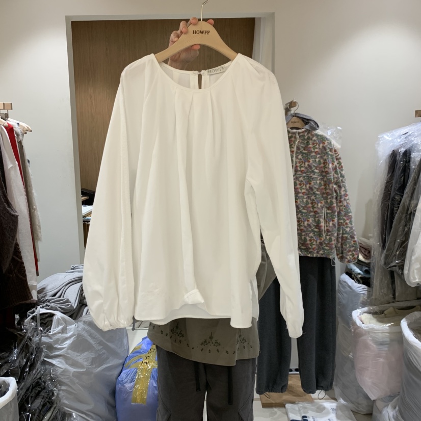 HOWFF東大門實拍女裝新品人氣時尚真品襯衫蕾絲衫刺繡蕾絲HOWFF襯衫/蕾絲衫圖色2