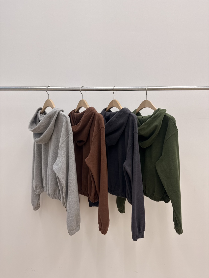 TAFFETA/MURET/ROBERTI東大門直郵女裝新品時尚衛衣拉鏈連帽衫毛圈絨TAFFETA/MURET/ROBERTI衛衣