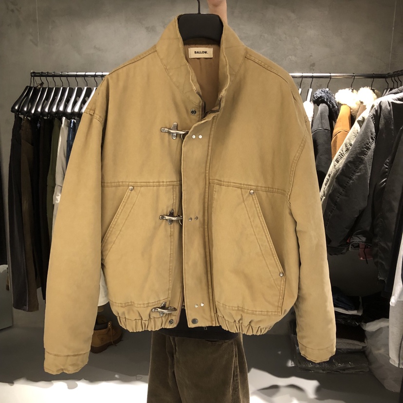 BALLOW STUDIO東大門實拍女士新品熱賣真品休閑短款棉服棉BALLOW STUDIO短款棉服圖色2