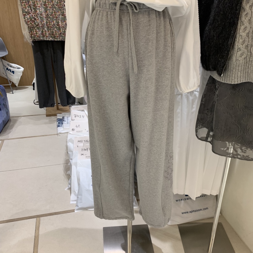HOWFF韓國代購女士新品人氣休閑時尚推薦熱賣休閑褲加絨刺繡HOWFF休閑褲圖色2