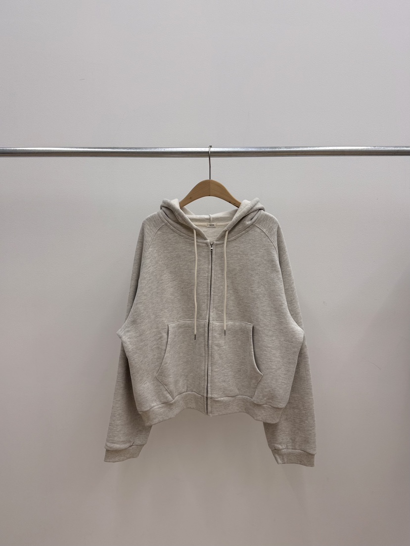 TAFFETA/MURET/ROBERTI東大門實拍女裝新品時尚衛衣拉鏈連帽衫抓絨TAFFETA/MURET/ROBERTI衛衣圖色1