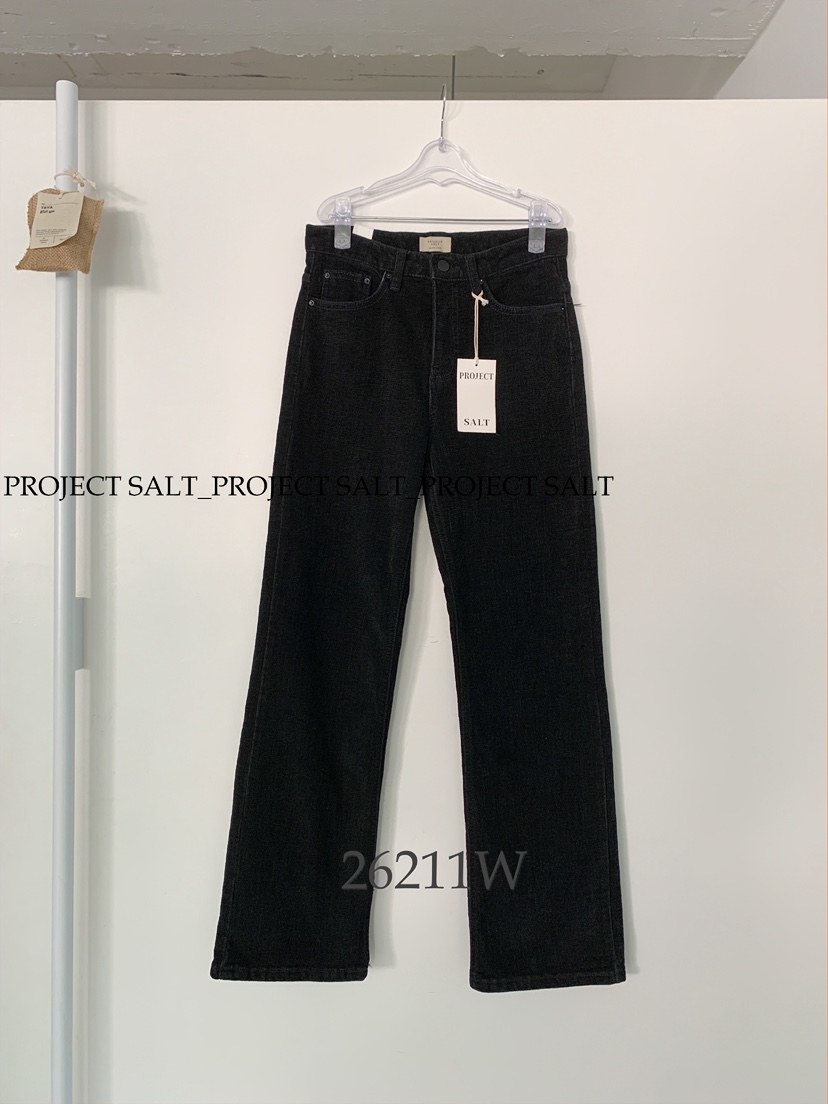 PROJECT SALT東大門直郵26秋冬高腰直筒燈芯絨牛仔褲不含腰帶PROJECT SALT牛仔褲