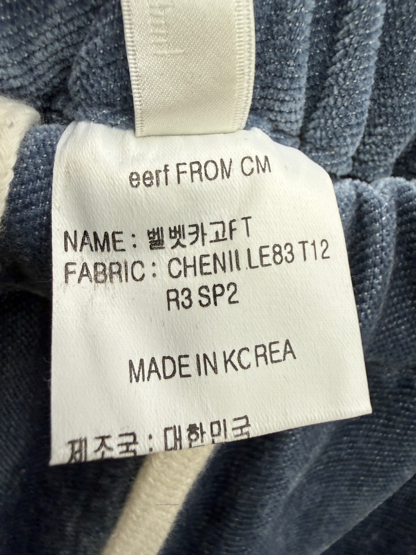 CM韓國直郵女士新款時尚人氣休閑熱賣推薦真品休閑褲天鵝絨CM_centimeter休閑褲