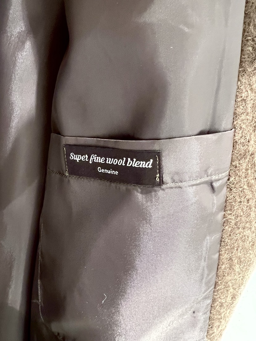 UNBOUND韓國代購女裝新款休閑時尚熱賣中長款大衣含腰帶羊駝UNBOUND中長款大衣