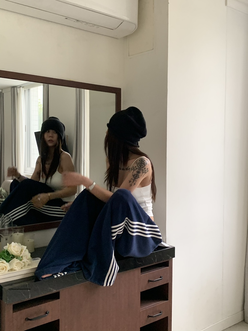 OKIE韓國代購女士新款人氣熱賣時尚真品休閑休閑褲抓絨運動OKIE休閑褲