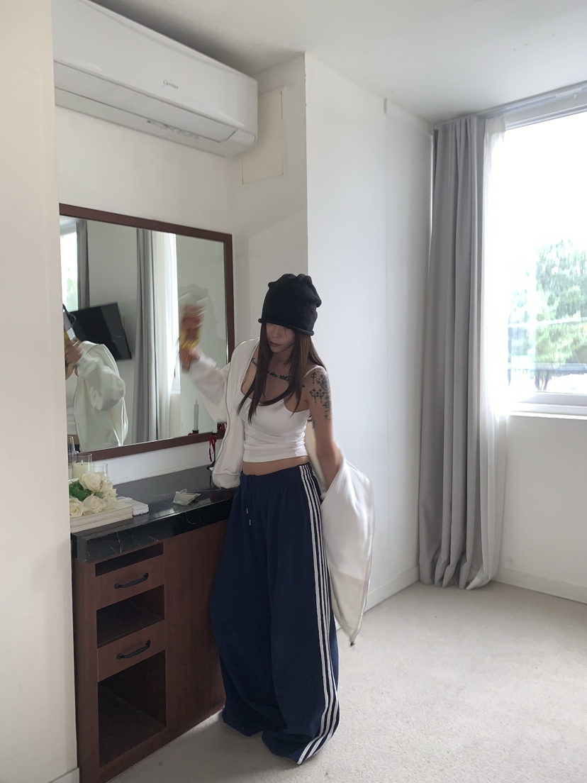 OKIE韓國代購女士新款人氣熱賣時尚真品休閑休閑褲抓絨運動OKIE休閑褲