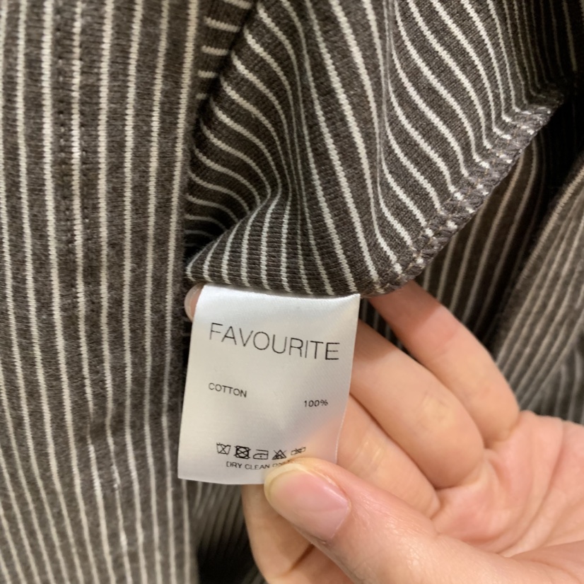 FAVE/FAVOURITE東大門直郵女裝新品推薦長袖T恤連帽衫條紋FAVE/FAVOURITE長袖T恤