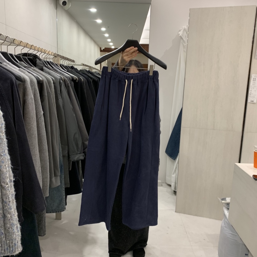 ETTER-B韓國直郵女士新品職業推薦熱賣休閑時尚休閑褲加絨ETTER-B休閑褲圖色3深藍