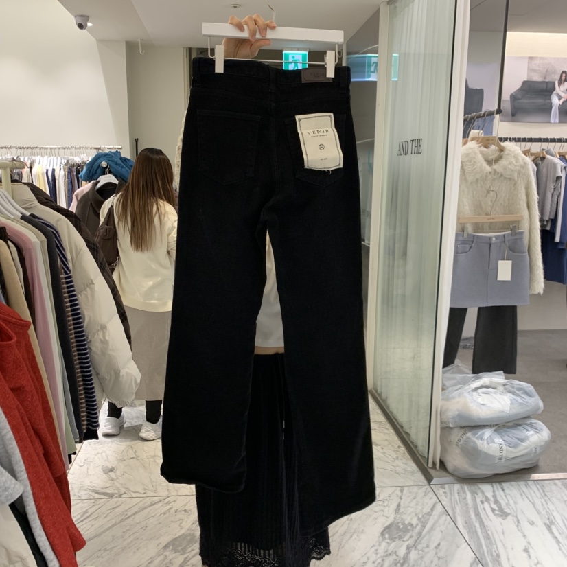 VENIR-A東大門直郵女裝新款休閑熱賣職業真品牛仔褲喇叭VENIR-A牛仔褲