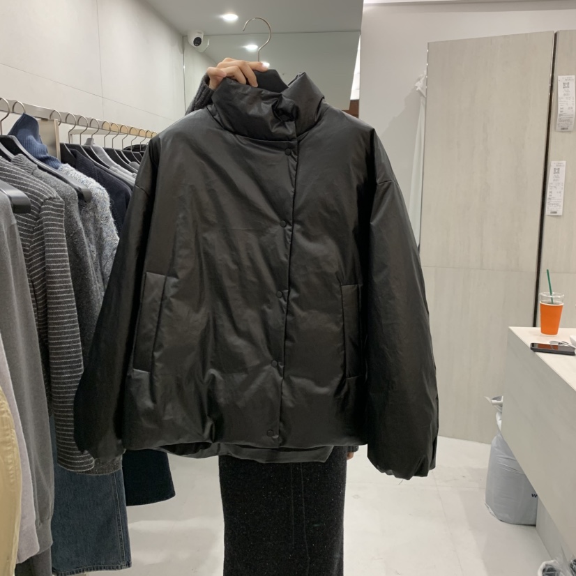 ETTER-B東大門代購女士新款熱賣推薦人氣短款羽絨服鴨絨棉ETTER-B短款羽絨服圖色2黑