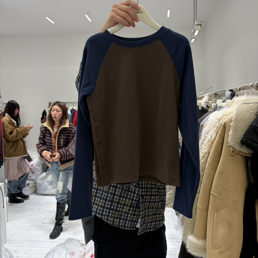 BREATHE東大門代購女士新品休閑熱賣人氣時尚推薦長袖T恤BREATHE長袖T恤圖色3