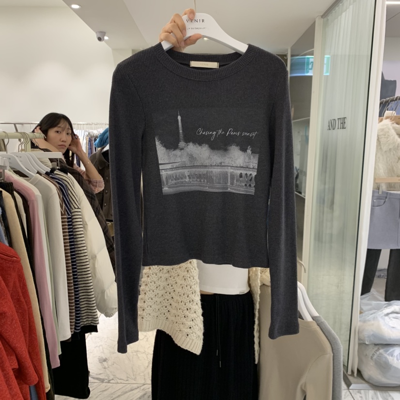 VENIR-A東大門直郵女裝新品推薦熱賣休閑時尚真品長袖T恤VENIR-A長袖T恤圖色4