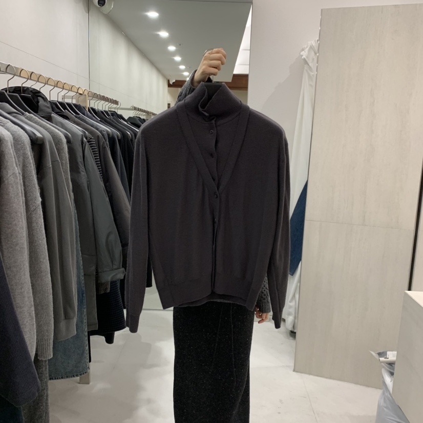 ETTER-B東大門直郵女士新款真品休閑人氣開衫假兩件開衫ETTER-B開衫圖色2墨
