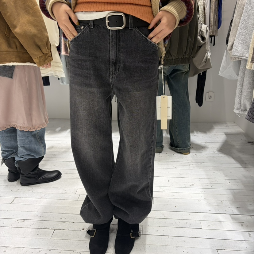 BREATHE韓國代購女士新品時尚人氣真品休閑牛仔褲不含腰帶BREATHE牛仔褲圖色1