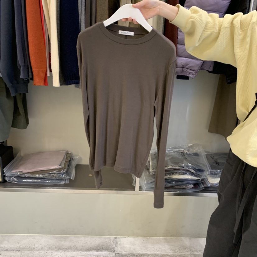 FAVE/FAVOURITE東大門直郵女裝新品熱賣人氣真品長袖T恤FAVE/FAVOURITE長袖T恤圖色4