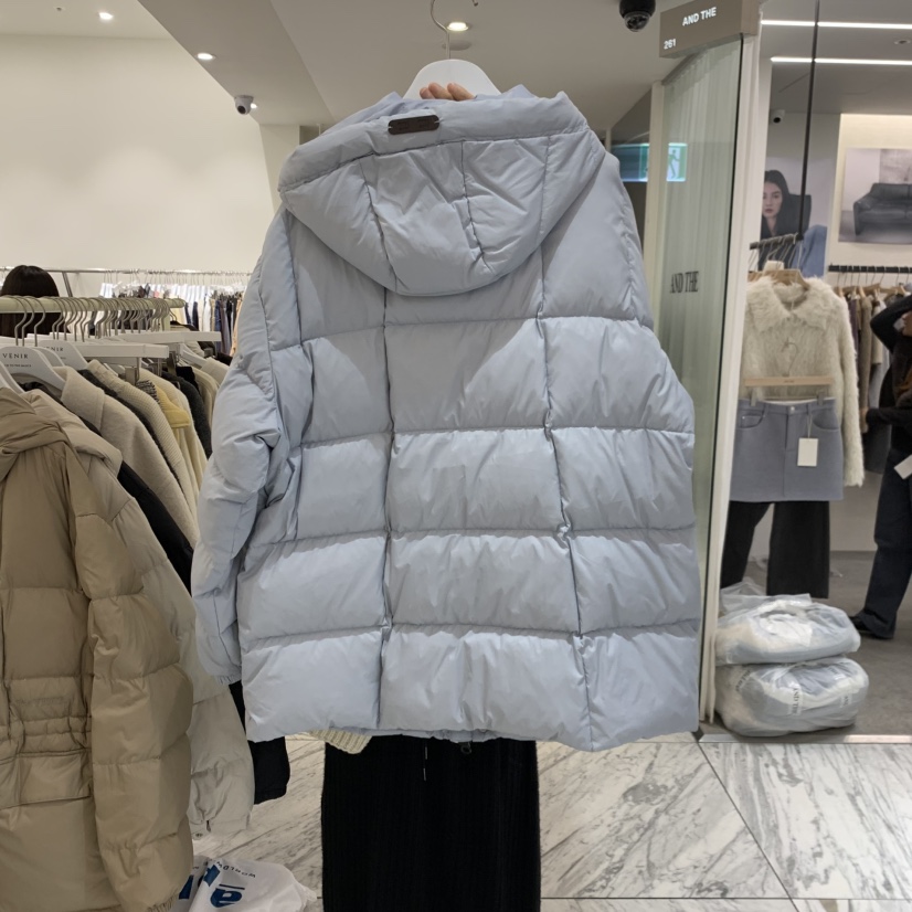VENIR-A東大門實拍女裝新款熱賣短款羽絨服羽絨服連帽鴨絨VENIR-A短款羽絨服