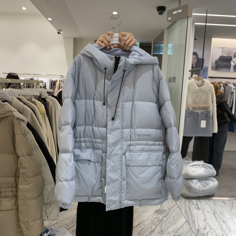 VENIR-A東大門實拍女裝新款熱賣短款羽絨服羽絨服連帽鴨絨VENIR-A短款羽絨服圖色1