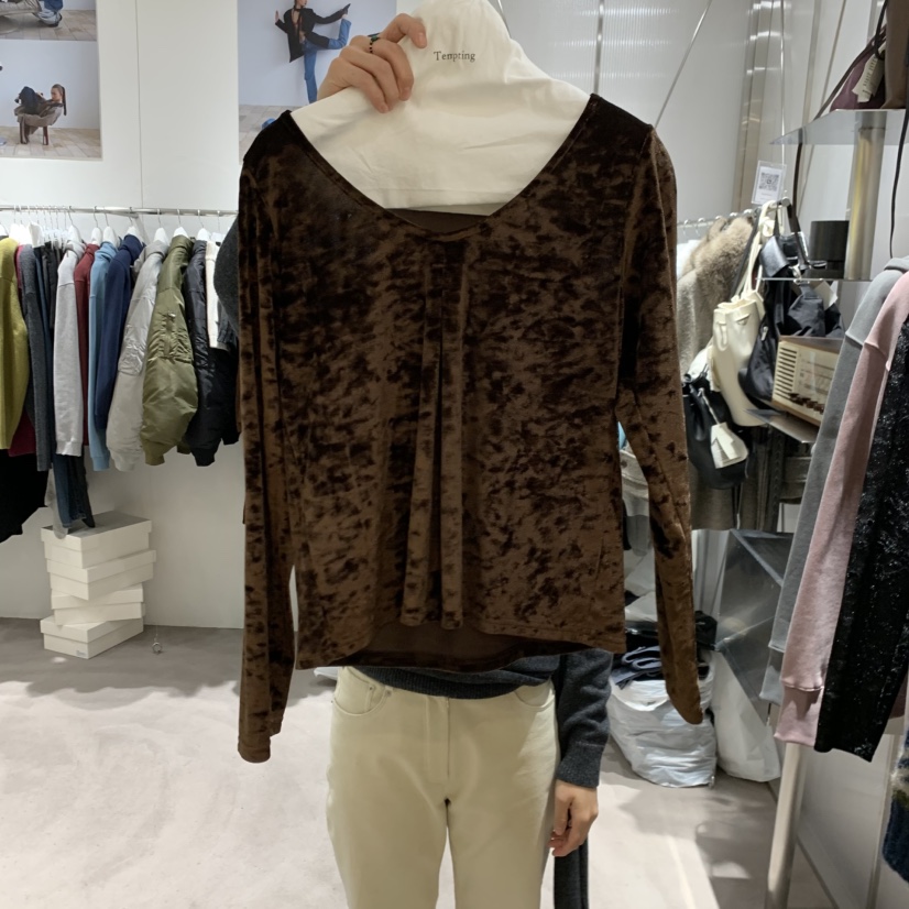 TEMPTING東大門實拍女士新款熱賣推薦真品人氣時尚長袖T恤TEMPTING長袖T恤圖色2