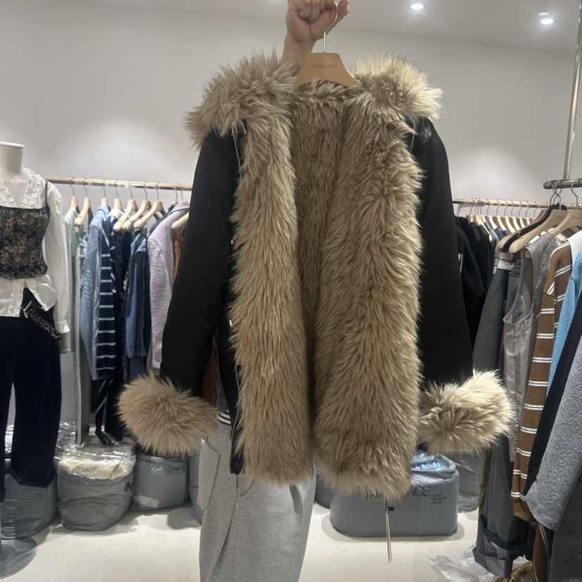 CONNAUGHT/DAILYJUD東大門代購女裝新款推薦短款大衣兩面穿CONNAUGHT/DAILYJUD短款大衣
