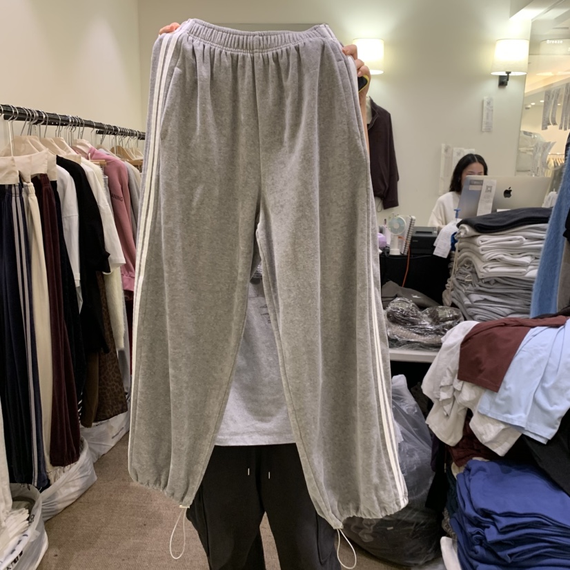 BREEZE韓國代購女士新款真品熱賣人氣休閑時尚休閑褲天鵝絨BREEZE休閑褲圖色4