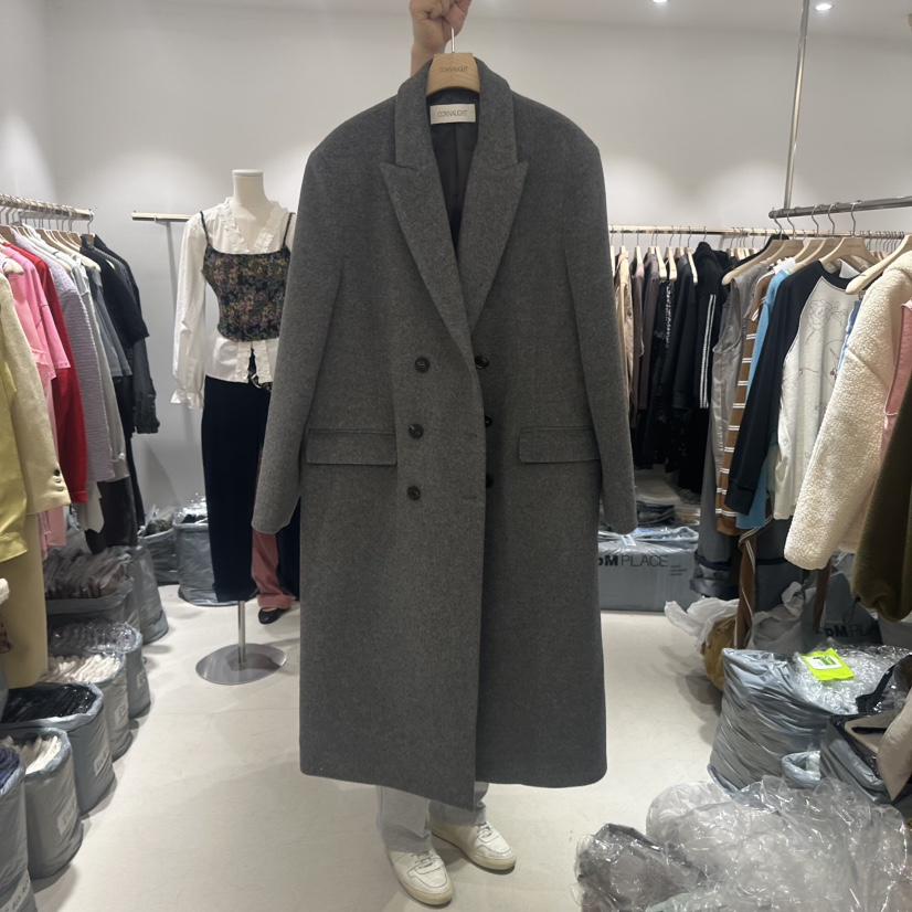 CONNAUGHT/DAILYJUD東大門實拍女裝新品真品中長款大衣經典CONNAUGHT/DAILYJUD中長款大衣圖色2