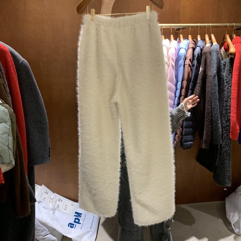 HEBON東大門實拍女裝新款真品熱賣時尚推薦人氣休閑褲羊駝毛HEBON休閑褲