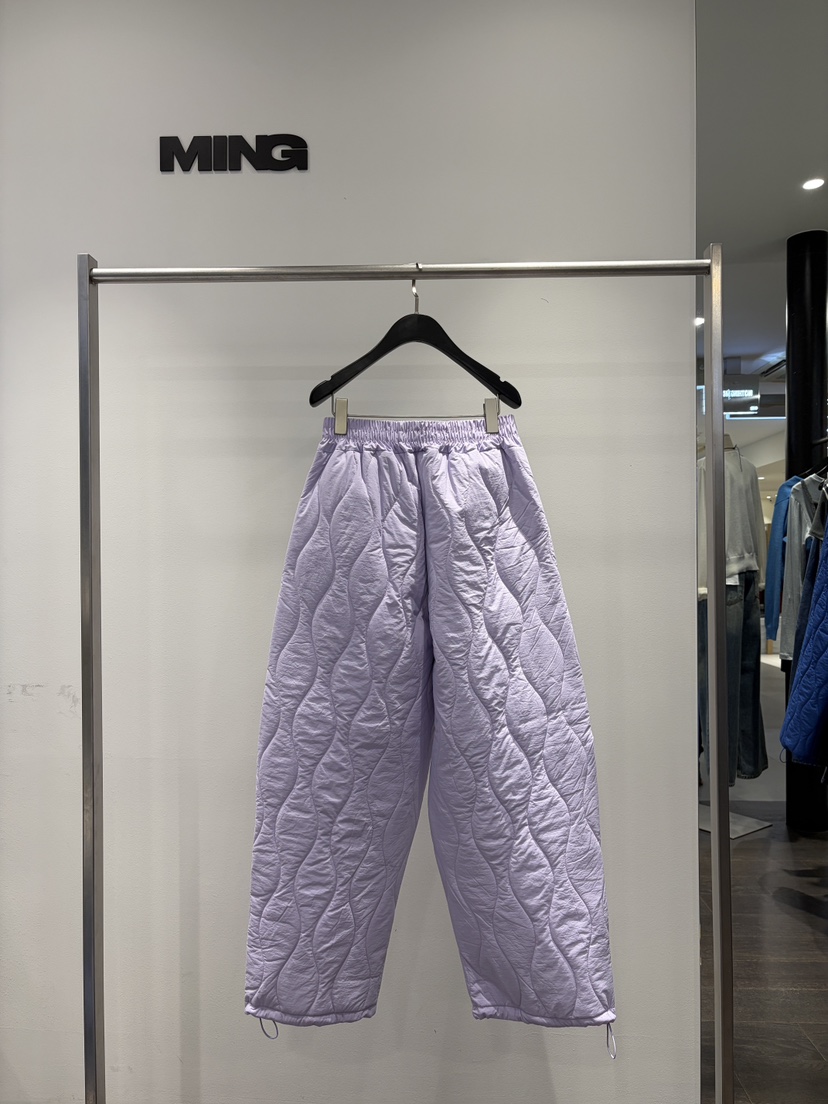 MING/MENG韓國直郵女士新品真品推薦休閑熱賣休閑褲絎縫MING/MENG休閑褲