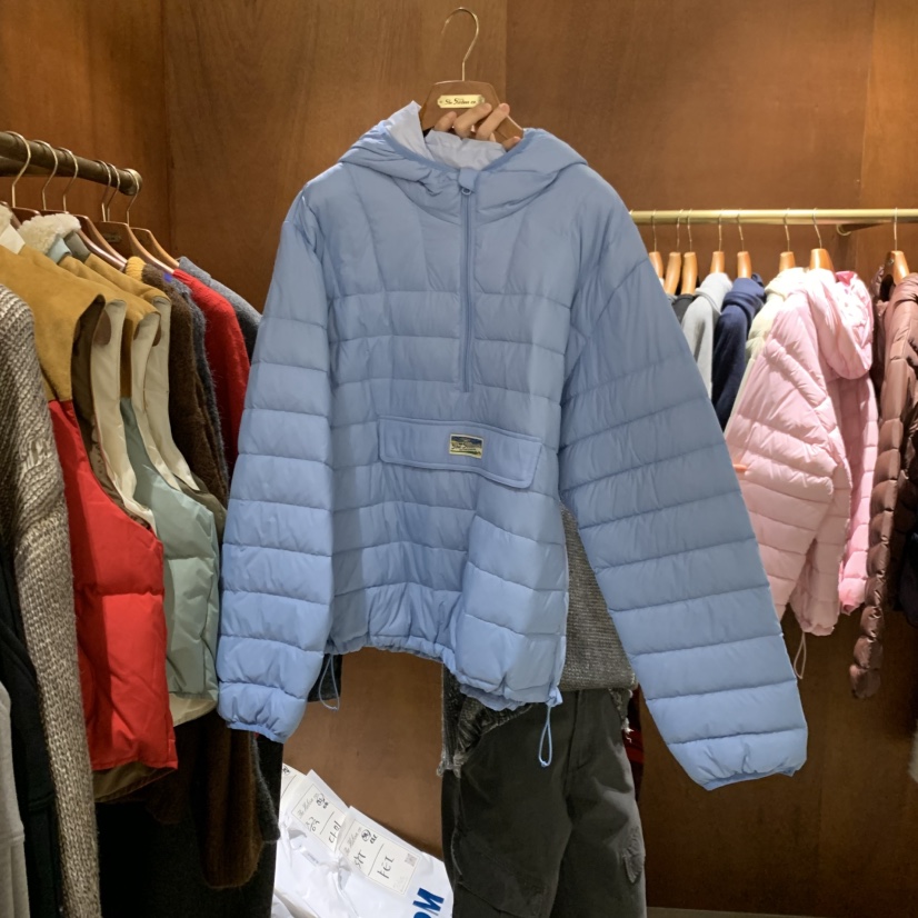 HEBON東大門實拍女士新款真品時尚熱賣短款羽絨服羽絨服連帽HEBON短款羽絨服圖色5