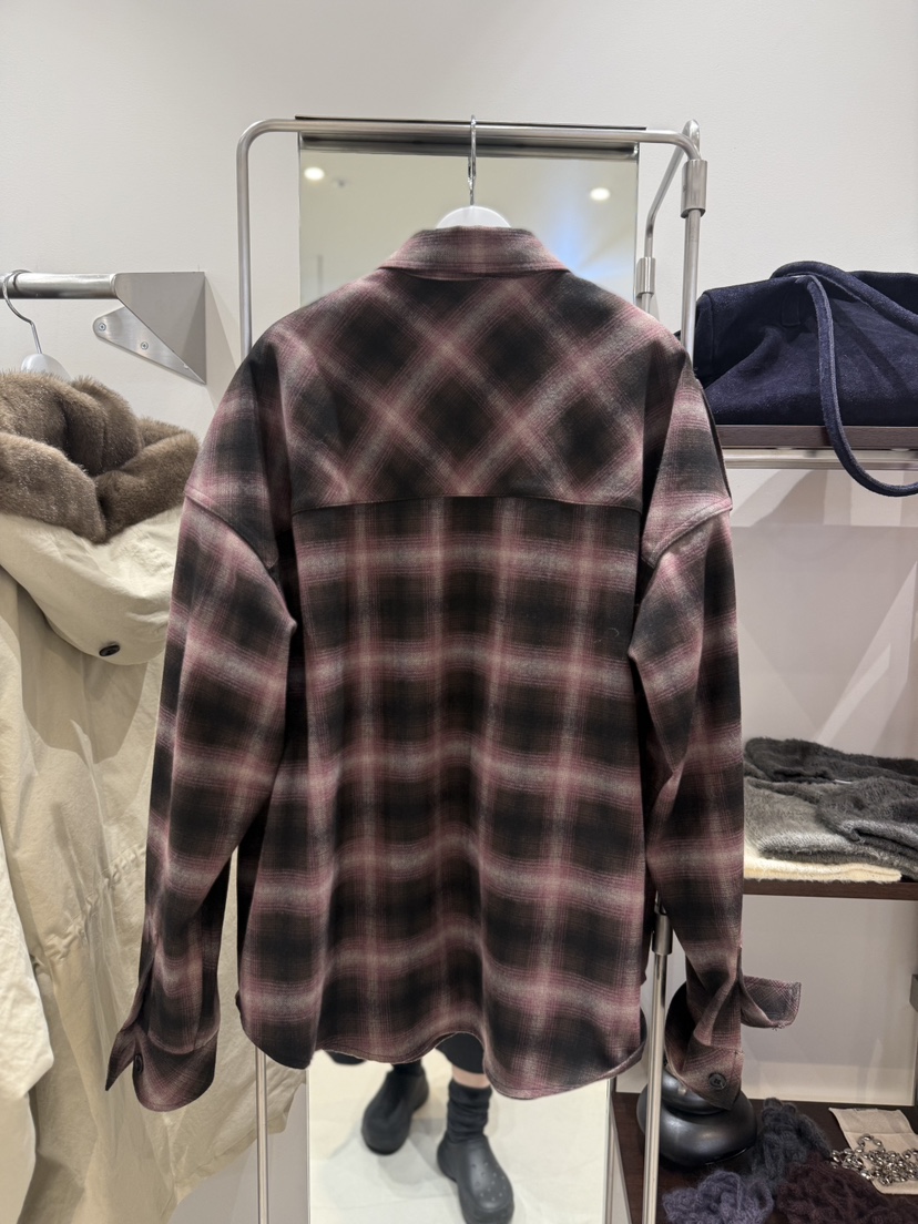 ATMOSPHERE東大門代購女士新品時尚真品熱賣襯衫蕾絲衫格子ATMOSPHERE襯衫/蕾絲衫