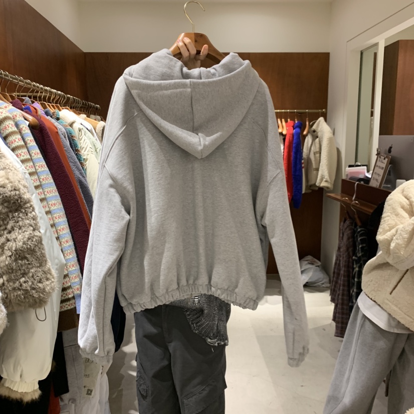 HEBON韓國直郵女裝新品真品推薦熱賣休閑衛衣連帽衫加絨花朵HEBON衛衣