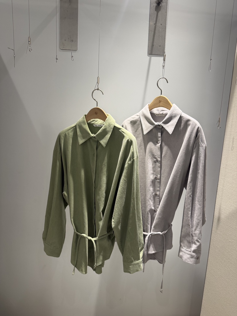 SELECT MARKET東大門實拍女裝新款休閑真品襯衫蕾絲衫腰帶SELECT MARKET襯衫/蕾絲衫