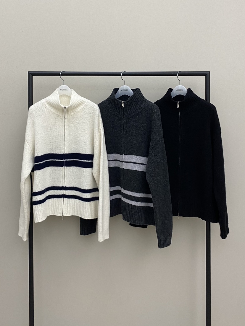 MUCH MORE/JACKPOT東大門直郵女士新品熱賣開衫雙向拉鏈MUCH MORE/JACKPOT開衫