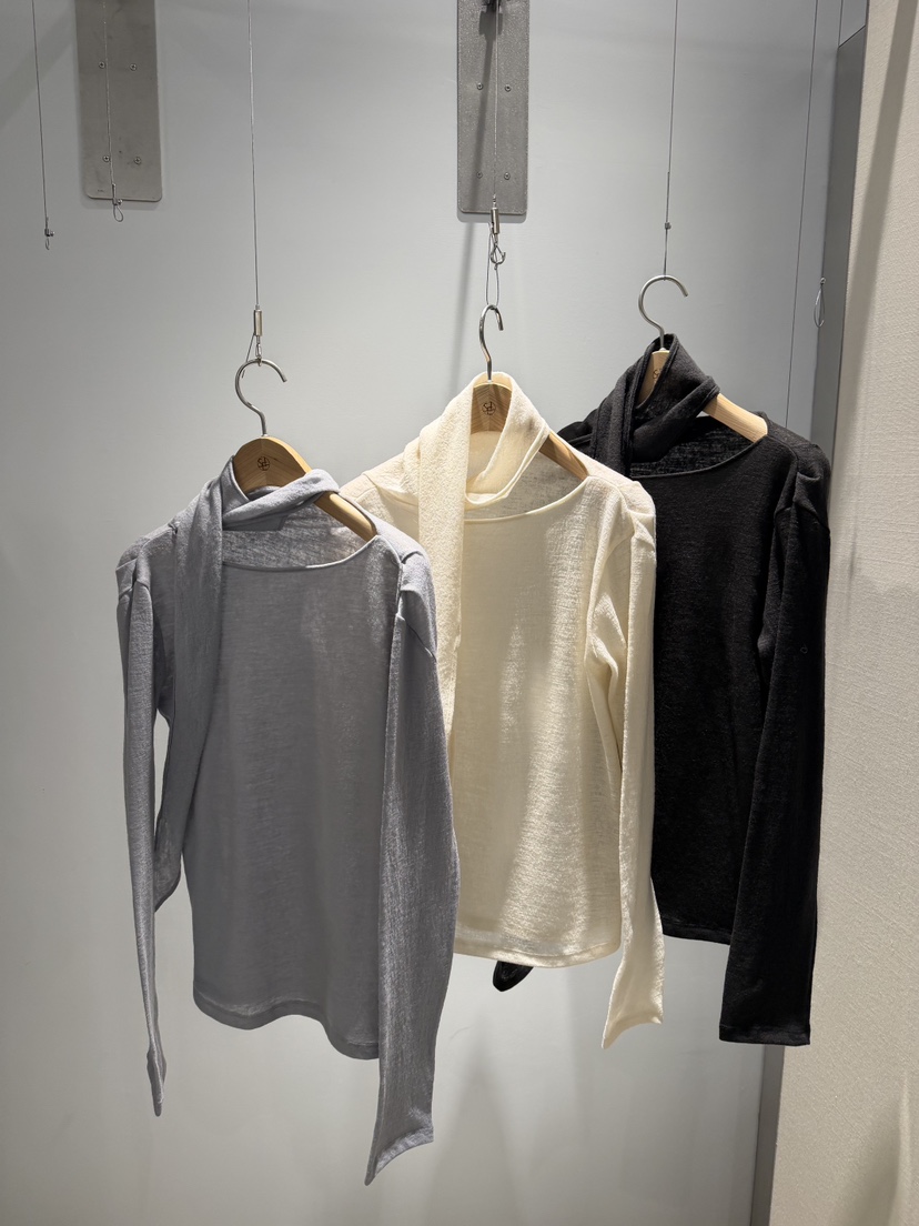 SELECT MARKET東大門代購女裝新品人氣真品熱賣長袖T恤圍巾SELECT MARKET長袖T恤