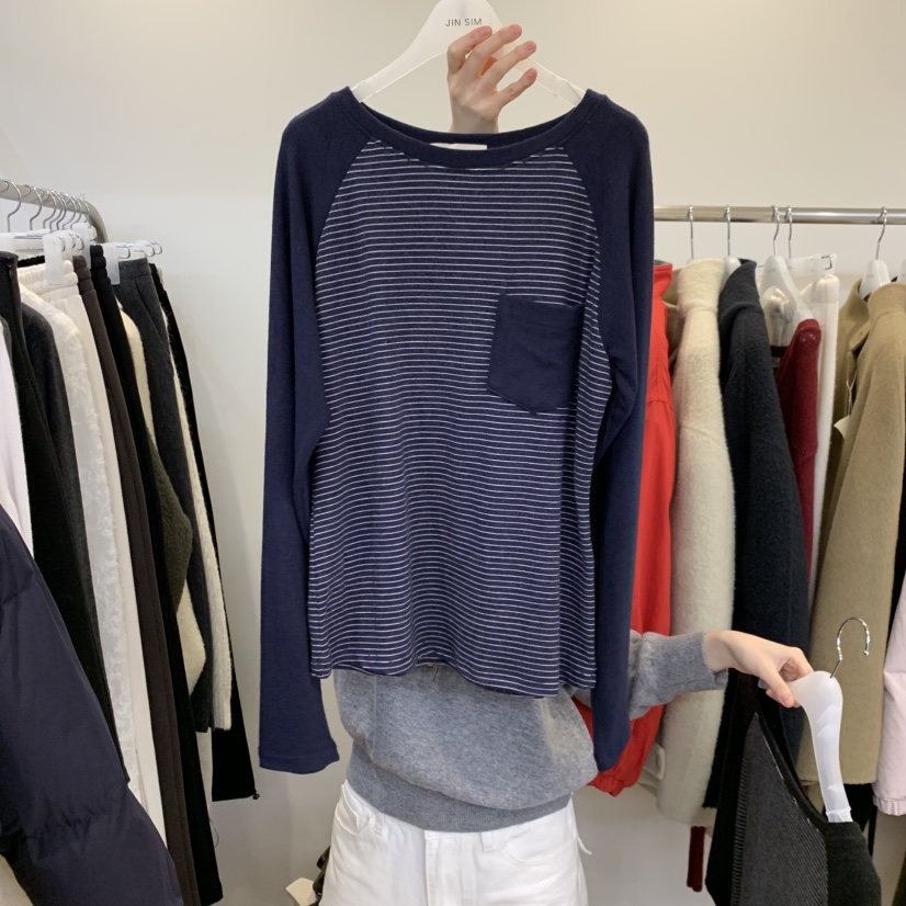 JINSIM東大門代購女裝新品熱賣休閑時尚真品人氣推薦長袖T恤JINSIM長袖T恤圖色3