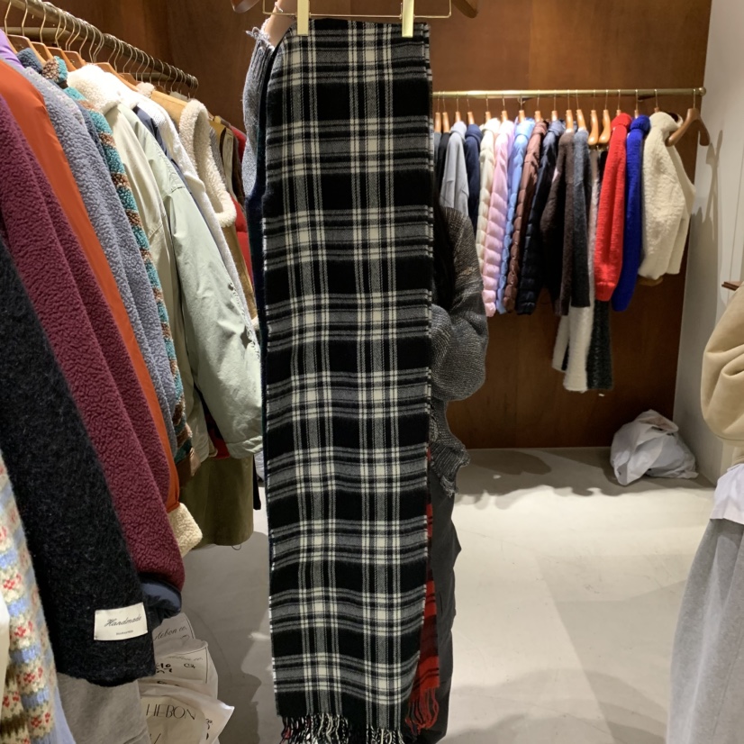 HEBON東大門直郵女裝新品真品休閑熱賣圍巾披肩格紋圍巾連帽HEBON圍巾/披肩圖色3