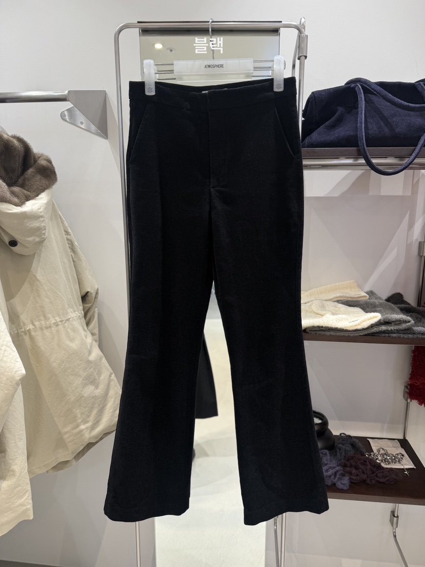 ATMOSPHERE韓國代購女裝新品熱賣時尚人氣休閑褲喇叭褲絲絨ATMOSPHERE休閑褲圖色2