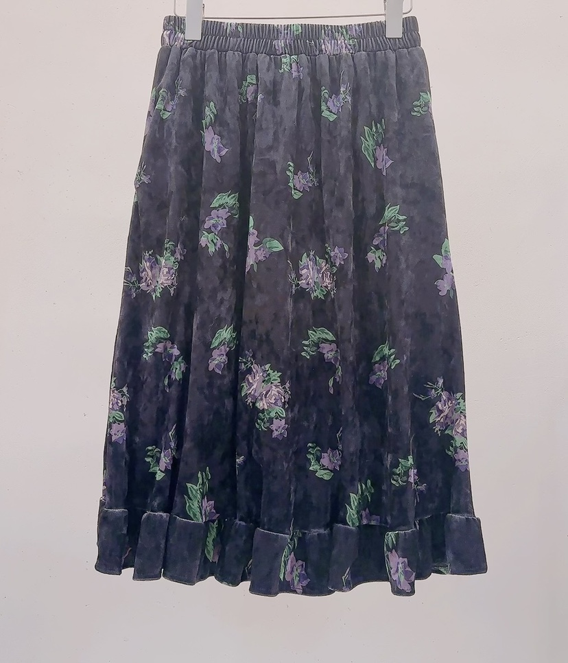 AWESOME東大門代購女士新品休閑熱賣真品半身裙中短裙天鵝絨AWESOME半身裙/中短裙圖色1