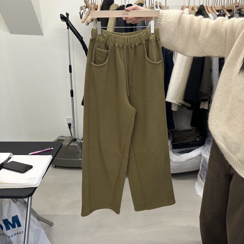 OREE東大門實拍女裝新品人氣真品熱賣時尚推薦休閑褲加絨Oree休閑褲圖色3