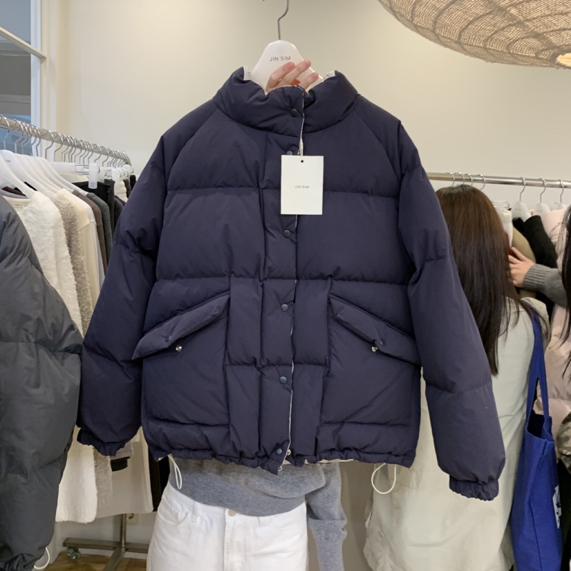 JINSIM韓國直郵女士新款休閑時尚人氣短款羽絨服羽絨鴨絨JINSIM短款羽絨服圖色2