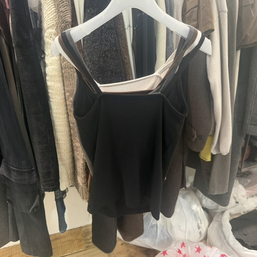 CREAM VILLA韓國代購女士新品真品吊帶背心無袖CREAM VILLA吊帶/背心