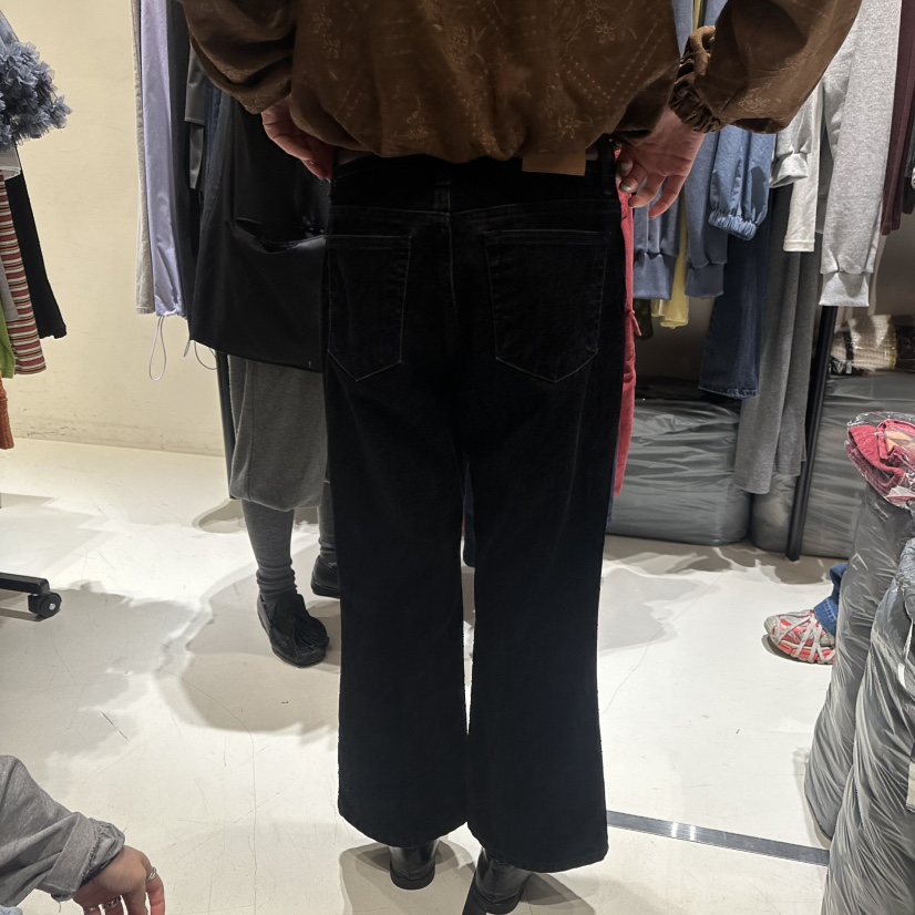 BALANCE東大門代購女士新品推薦時尚熱賣牛仔褲狐貍直筒黑色BALANCE牛仔褲