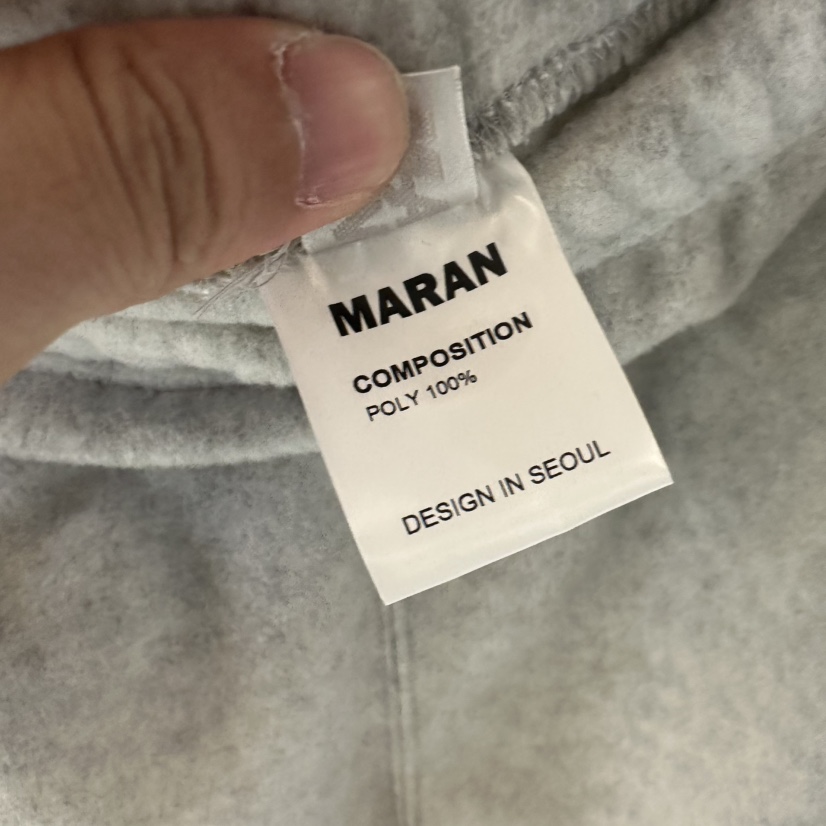 MARAN-P東大門代購女士新款休閑人氣休閑褲抓絨抽繩運動MARAN/GRMS休閑褲