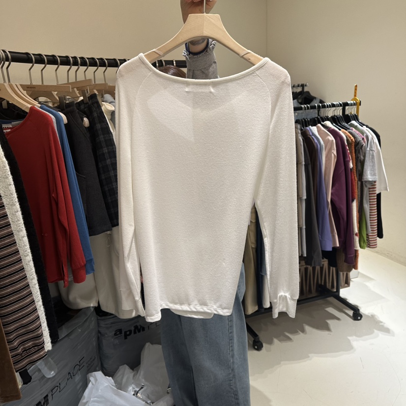 BALANCE韓國直郵女士新品時尚熱賣人氣休閑推薦長袖T恤寬松BALANCE長袖T恤