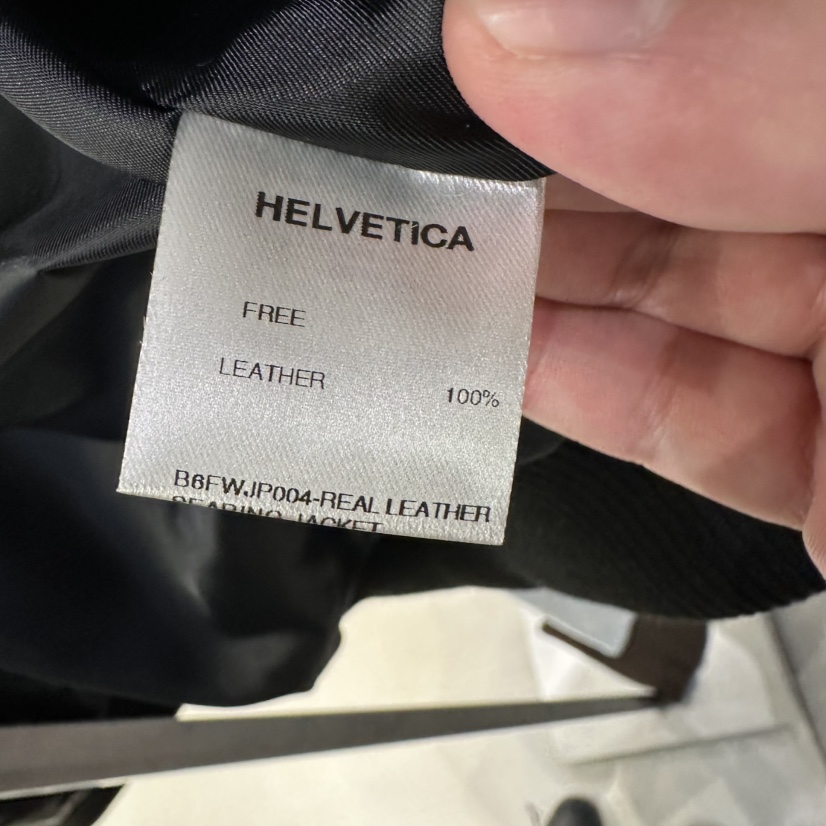 HELVETICA韓國直郵26秋季毛領做舊皮衣夾克拉鏈開合翻領羅紋HELVETICA皮衣